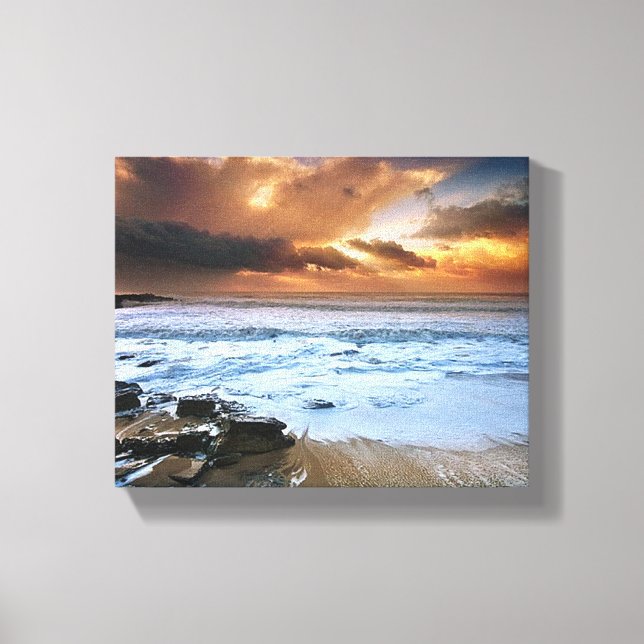Beautiful Tropical Island Wall Canvas Art (Front)