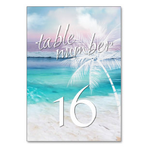 BEAUTIFUL TROPICAL OCEAN SUNRISE Table Card