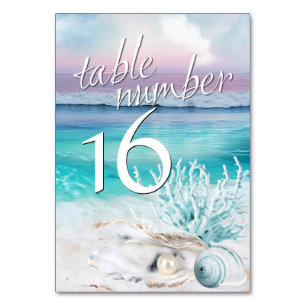 BEAUTIFUL TROPICAL OCEAN SUNRISE Table Card