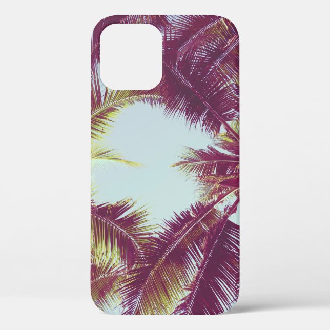 Beautiful tropical palm tree around beach sea ocea Case-Mate iPhone case (Back)