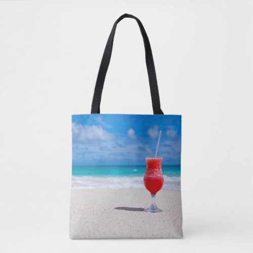 Beautiful Tropical Punch Daiquiri Caribbean Beach Tote Bag