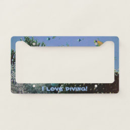 Beautiful Tropical Sea License Plate Frame