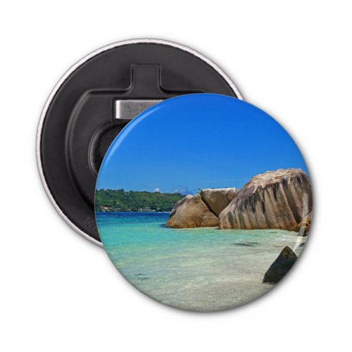 Beautiful Tropical Sea with a Rocky Beach Bottle Opener