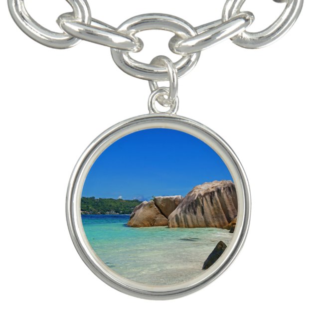 Beautiful Tropical Sea with a Rocky Beach Bracelet (Design)