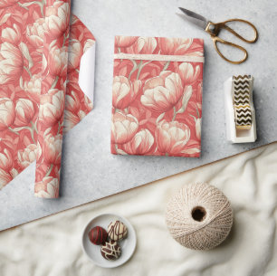 Beautiful Tropical Tulip Wrapping Paper