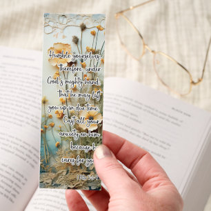 Beautiful Trusting God Bible Verse Bookmark