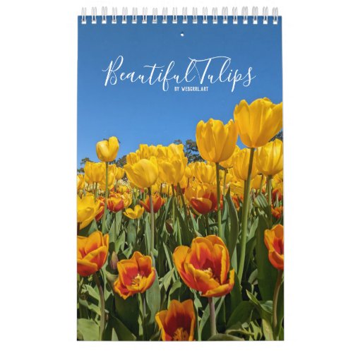 Beautiful Tulips Flower Calendar
