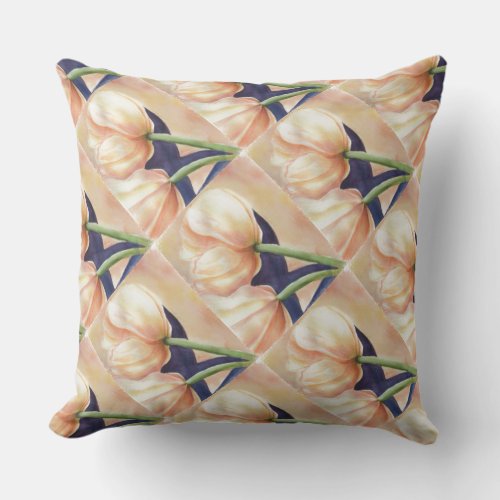 BEAUTIFUL TULIPS OUTDOOR PILLOW