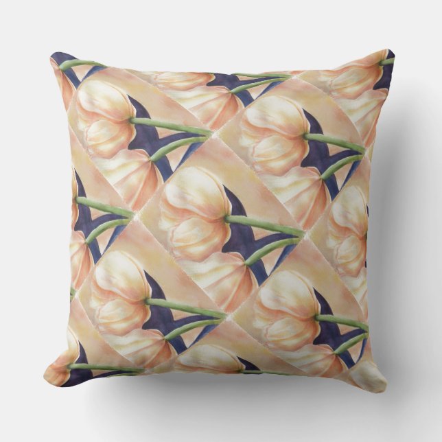BEAUTIFUL TULIPS OUTDOOR PILLOW (Front)