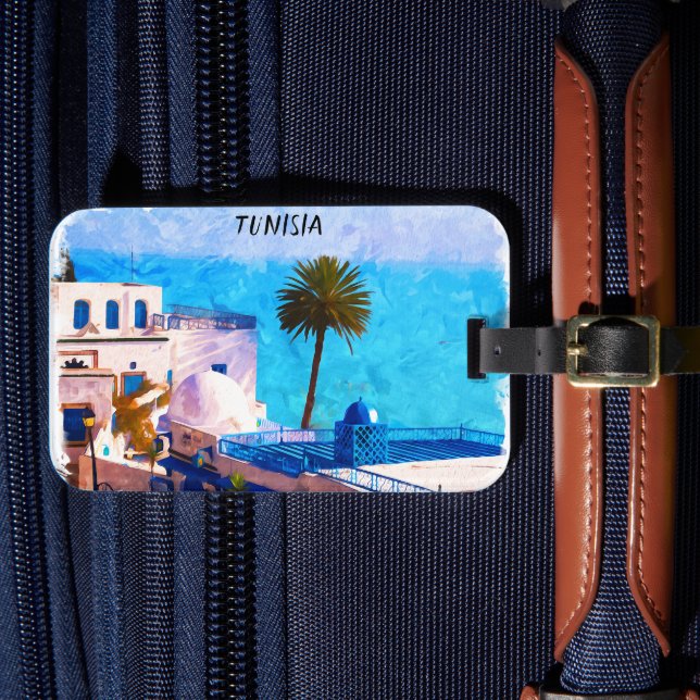 Beautiful Tunisia Panorama View Luggage Tag (Front Insitu 4)