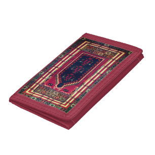 Beautiful Turkish antique rug Trifold Wallet