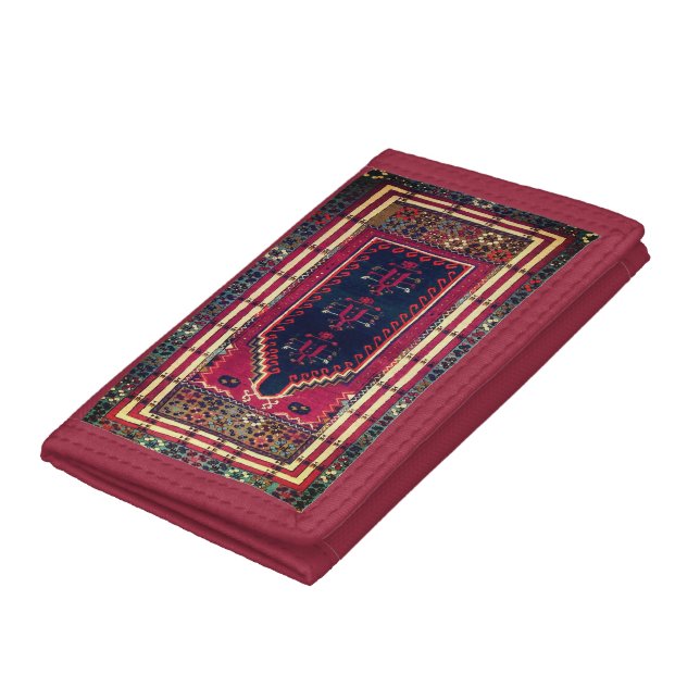 Beautiful Turkish antique rug   Trifold Wallet (Bottom)