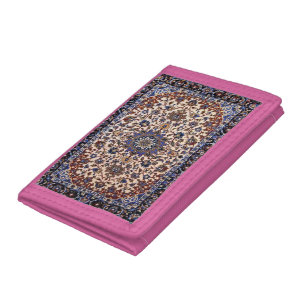 Beautiful turkish design carpet tri-fold wallet
