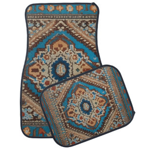 Beautiful Turkish Old Pattern Modern Collection Car Floor Mat