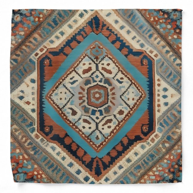Beautiful Turkish Old Pattern Popular Collection Bandana (Front)
