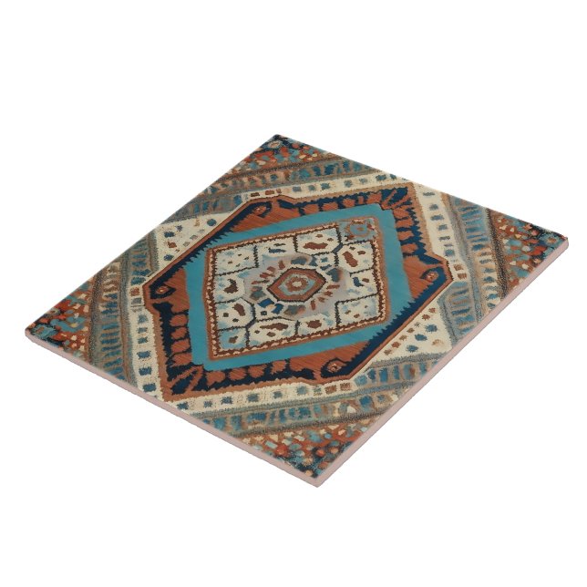 Beautiful Turkish Old Pattern Popular Collection Ceramic Tile (Side)