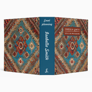 Beautiful Turkish Old Pattern Trendy Collection 3 Ring Binder