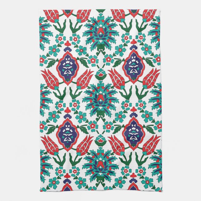 💙❤️💚 Beautiful Turkish tiles Kitchen Towel (Vertical)
