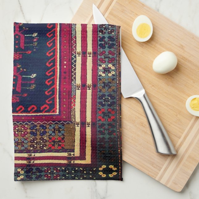 Beautiful Turkish traditional carpet   Kitchen Towel (Quarter Fold)