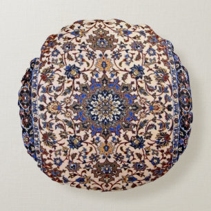 Beautiful Turkish traditional carpet Round Pill Pillow