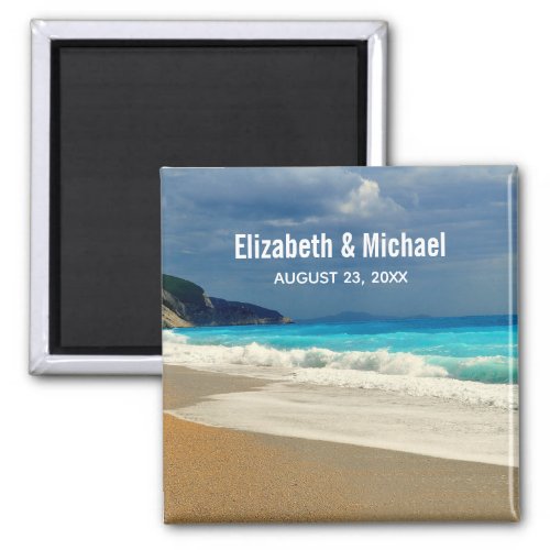 Beautiful Turquoise Blue Sea Tropical Photography Magnet