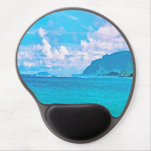 Beautiful Turquoise Ocean Waves  Gel Mouse Pad