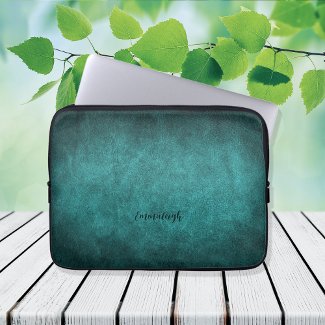 Beautiful Turquoise Old World Faux Leather