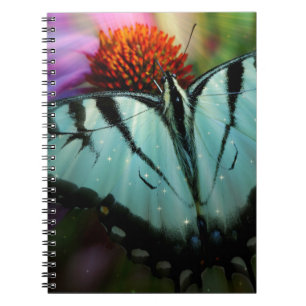 Beautiful Turquoise Swallowtail Butterfly Notebook