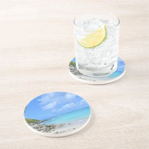 Beautiful Turquoise Tropical Beach Coaster