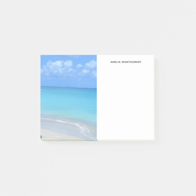 Beautiful Turquoise Tropical Beach  Post-it Notes (Front)