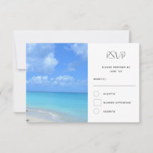 Beautiful Turquoise Tropical Beach Wedding