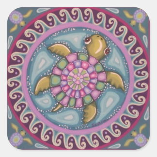 Beautiful turtle stickers by Soozie Wray