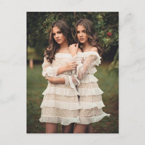 Beautiful  Twins Photo Postcard