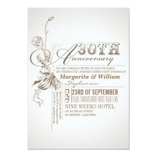 30Th Wedding Anniversary Invitations 6