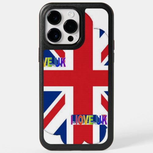 Beautiful UK Inspirational Flag Art Design  OtterBox iPhone 14 Pro Max Case