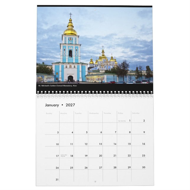 Beautiful Ukraine 2014 Calendar (Jan 2027)