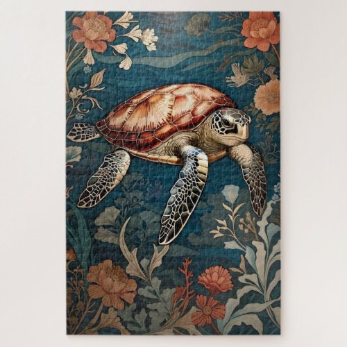 Beautiful Underwater Sea Turtle   Jigsaw Puzzle