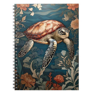 Beautiful Underwater Sea Turtle Notebook