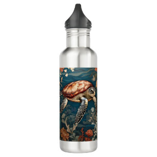 Beautiful Underwater Sea Turtle Stainless Steel Water Bottle