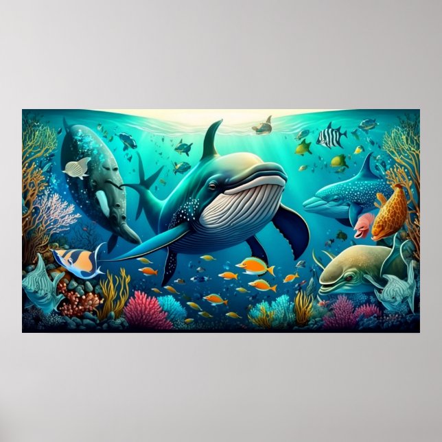 Beautiful Underwater World Poster (Front)