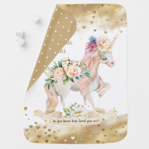 Beautiful Unicorn Baby Blanket