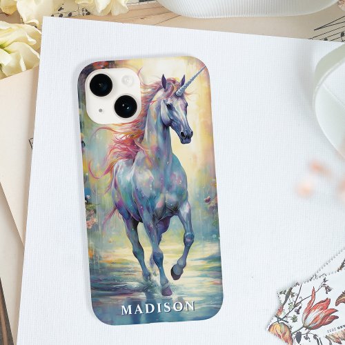 Beautiful Unicorn Custom Name Template Case_Mate iPhone 14 Case