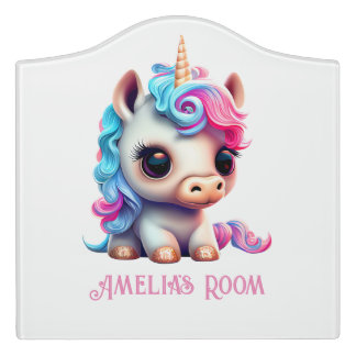 Beautiful Unicorn Door Sign
