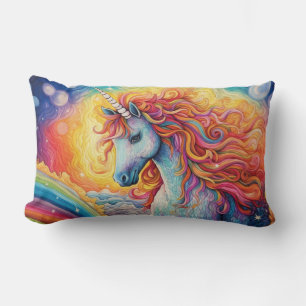 Beautiful Unicorn Lumbar Pillow