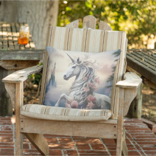 Beautiful Unicorn Outdoor Pillow