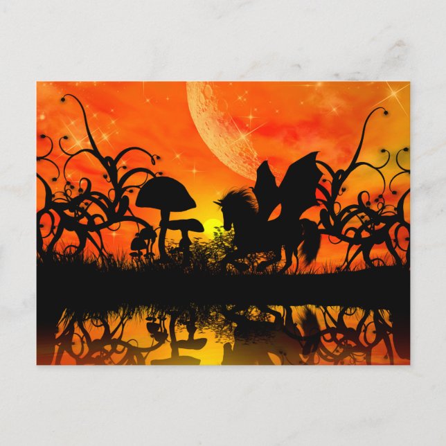 Beautiful unicorn postcard (Front)