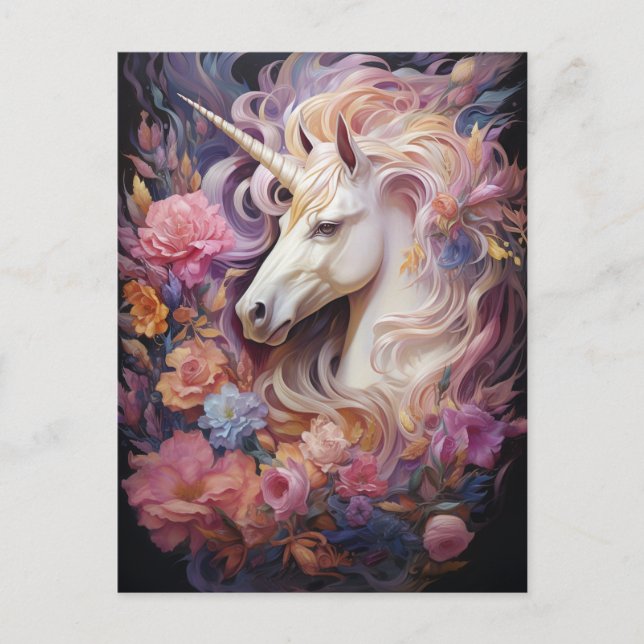Beautiful Unicorn Postcard (Front)