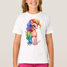 Beautiful Unicorn T-Shirt for Girls