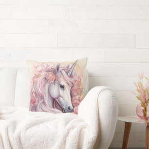 Beautiful Unicorn Throw Pillow