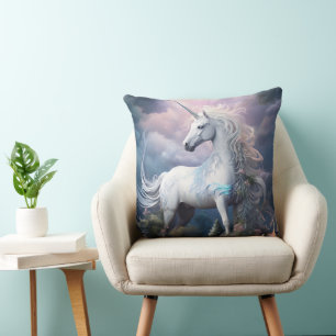 Beautiful Unicorn Throw Pillow